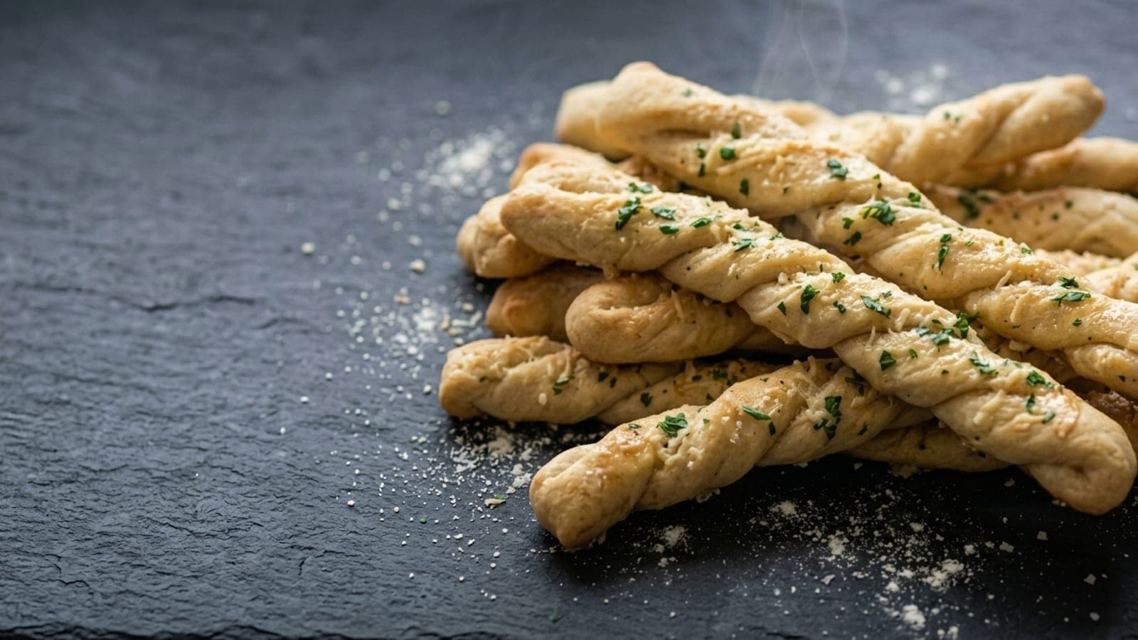 Breadsticks, made with pizza dough