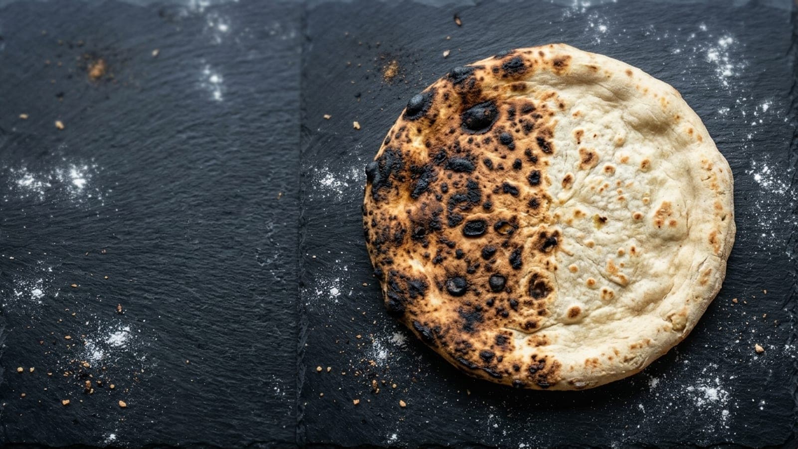 Burnt or pale pizza bottom