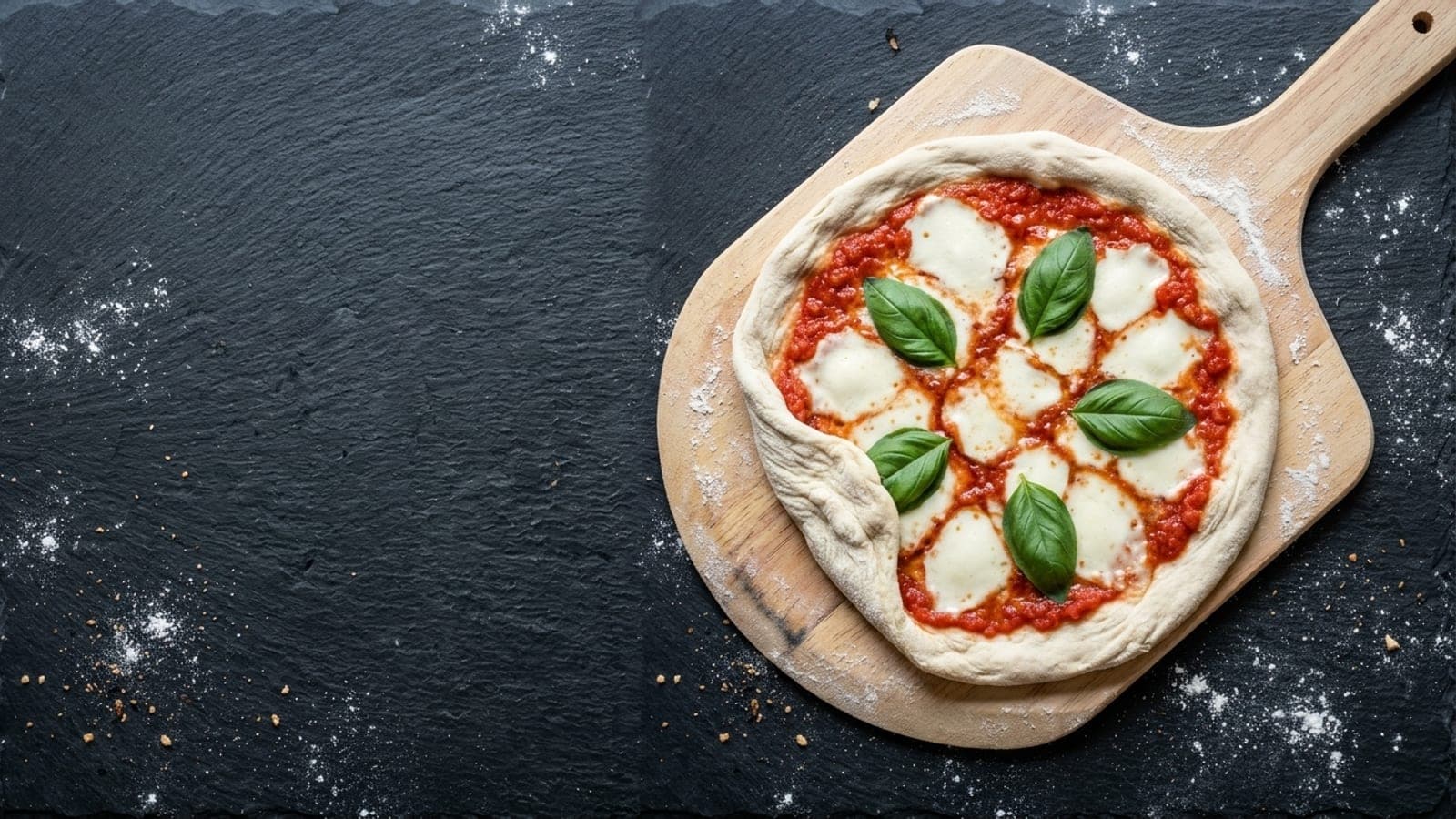 Pizza stuck to the peel